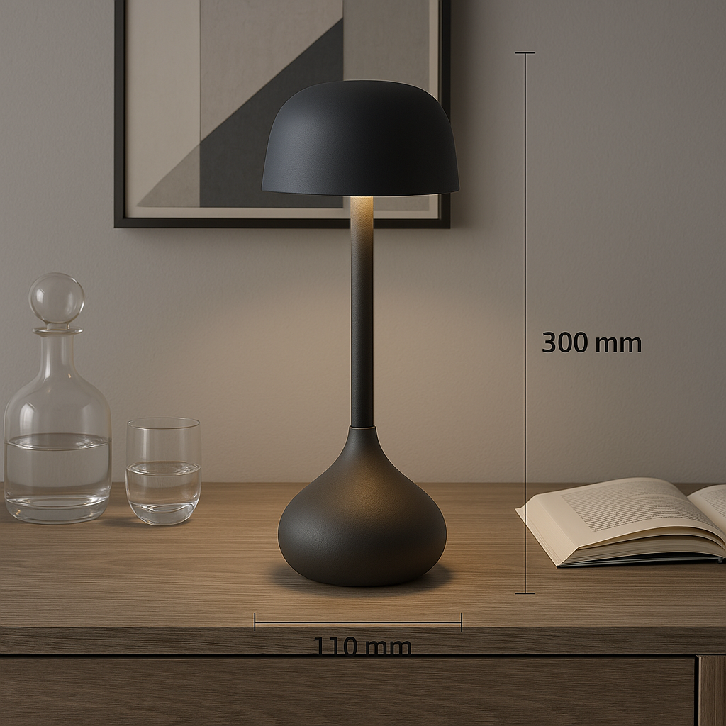 Lampe de bureau LED Luna Glow moderne avec luminosité réglable pour bureau à domicile