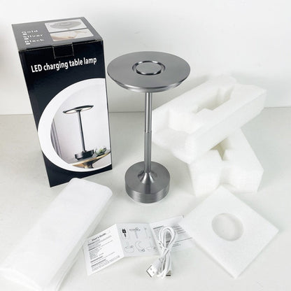 Lampe de bureau rechargeable LED Lunox avec commande tactile et luminosité réglable