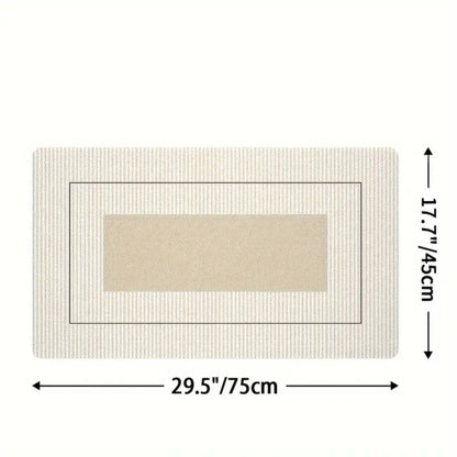 Üppige Blumenstreifen-Küchenmatte