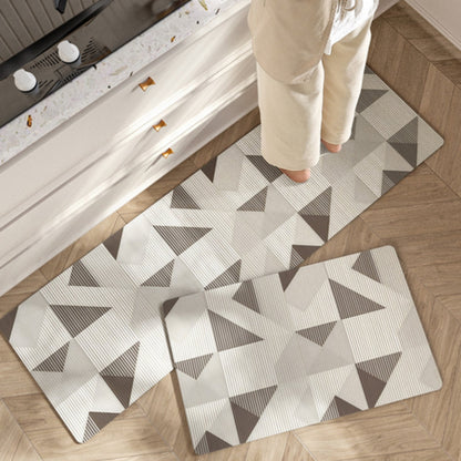 Üppige Blumenstreifen-Küchenmatte