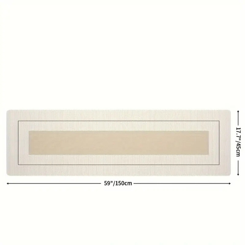 Üppige Blumenstreifen-Küchenmatte