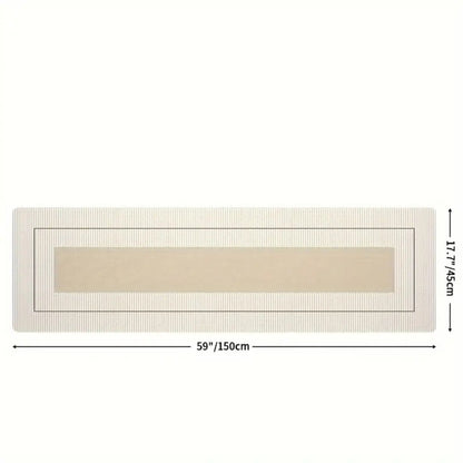 Üppige Blumenstreifen-Küchenmatte