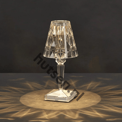 Lampe de table LED sans fil à intensité variable en cristal pour une décoration intérieure moderne