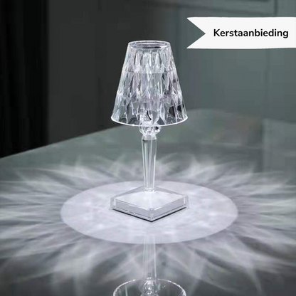 Lampe de table LED sans fil à intensité variable en cristal pour une décoration intérieure moderne