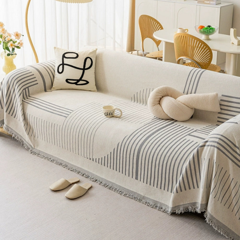 Luxueuze Sneeuwvlok Chenille Bankhoes 