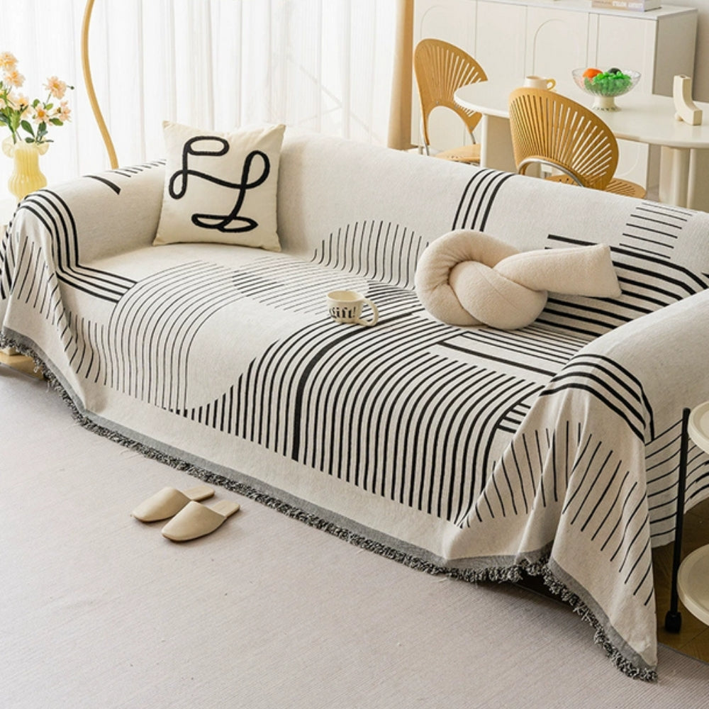 Luxueuze Sneeuwvlok Chenille Bankhoes 