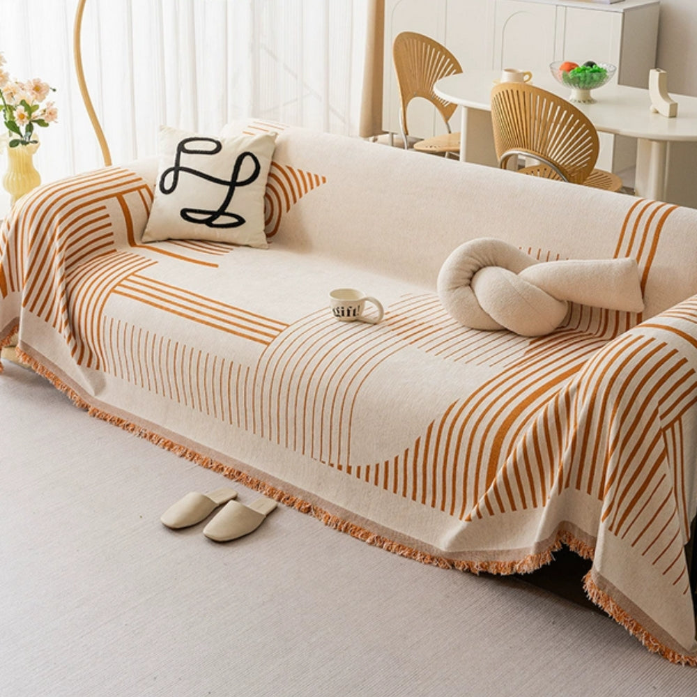 Luxueuze Sneeuwvlok Chenille Bankhoes 