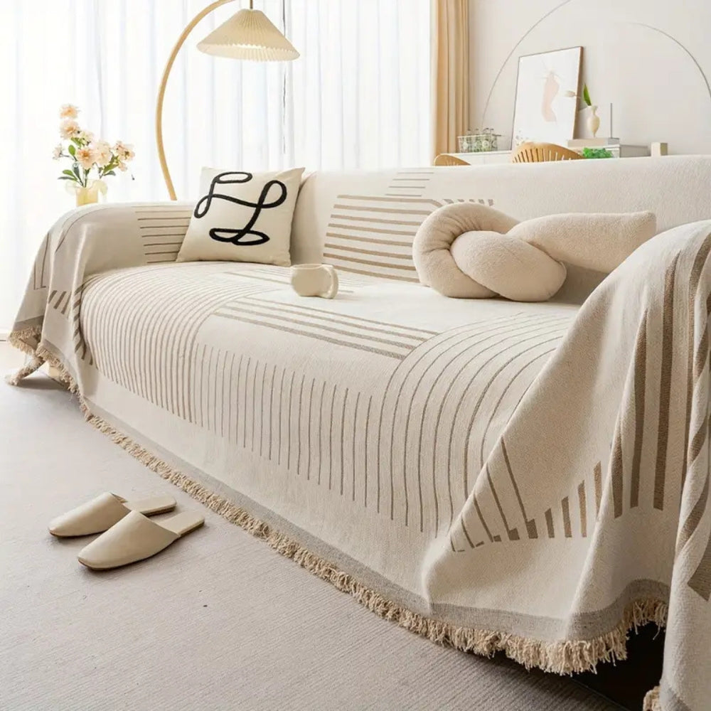 Luxueuze Sneeuwvlok Chenille Bankhoes 