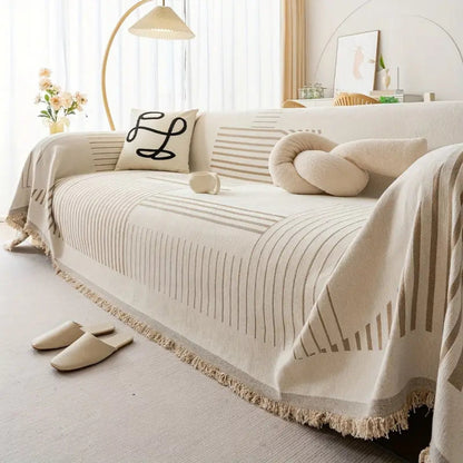 Luxueuze Sneeuwvlok Chenille Bankhoes 