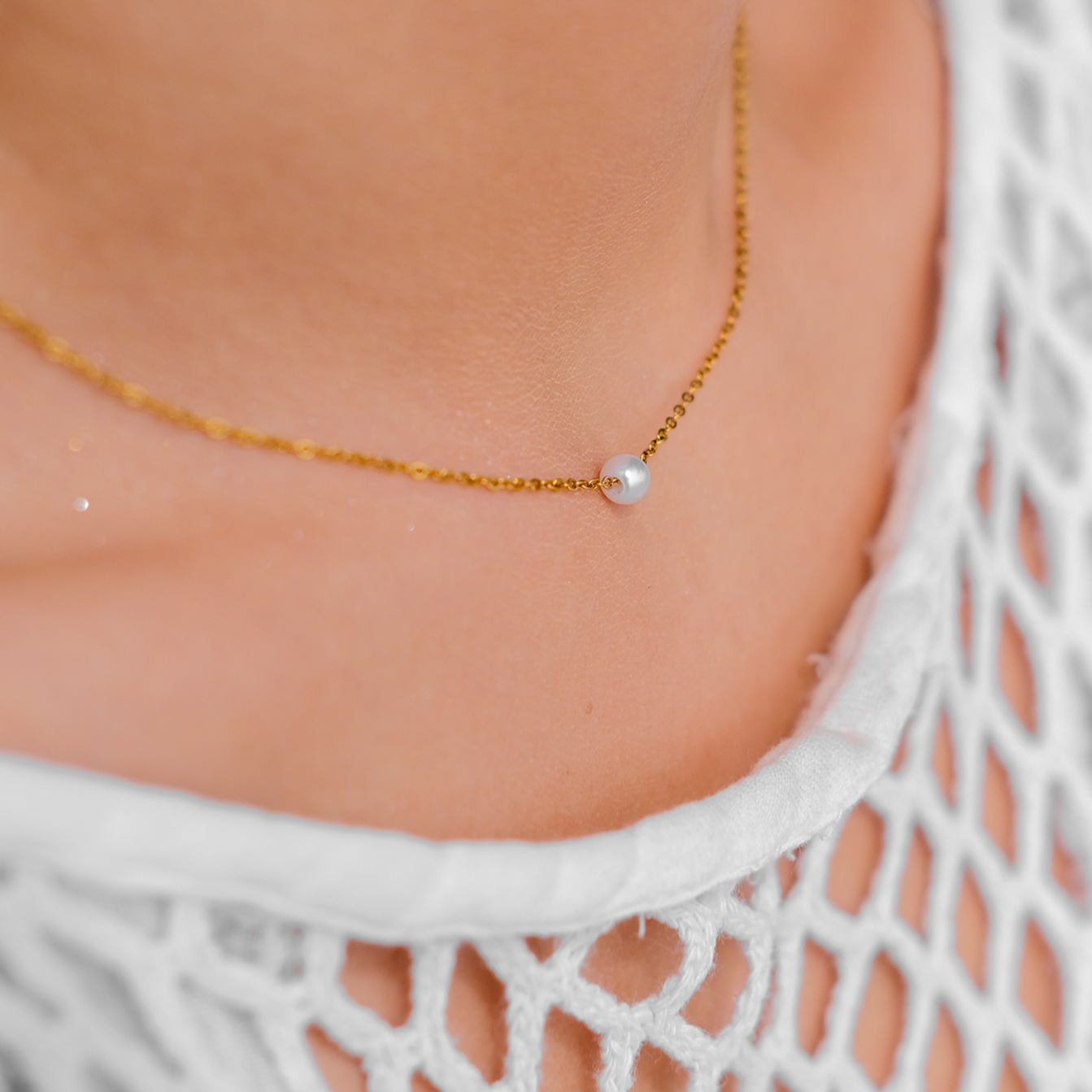 Eleanor - Freshwater Pearl Necklace — made with care and attention to detail.