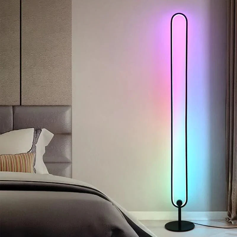 Lampadaire LED Infinity moderne pour l'éclairage du salon et de la chambre