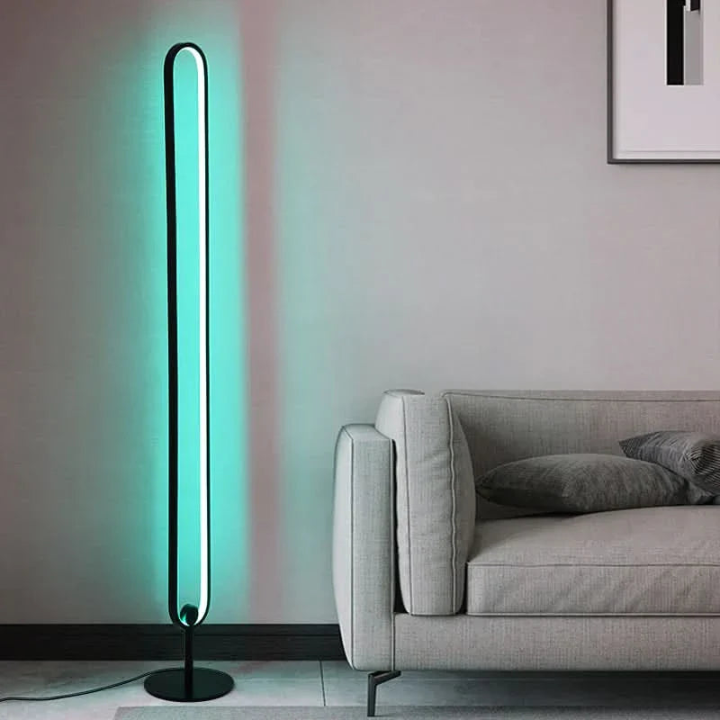 Lampadaire LED Infinity moderne pour l'éclairage du salon et de la chambre