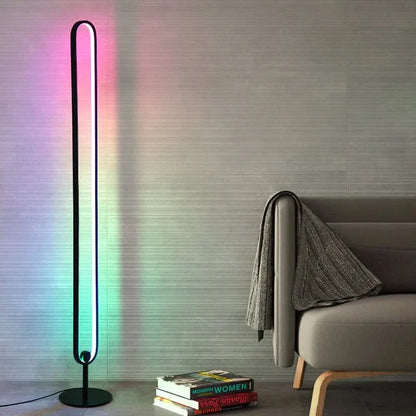 Lampadaire LED Infinity moderne pour l'éclairage du salon et de la chambre