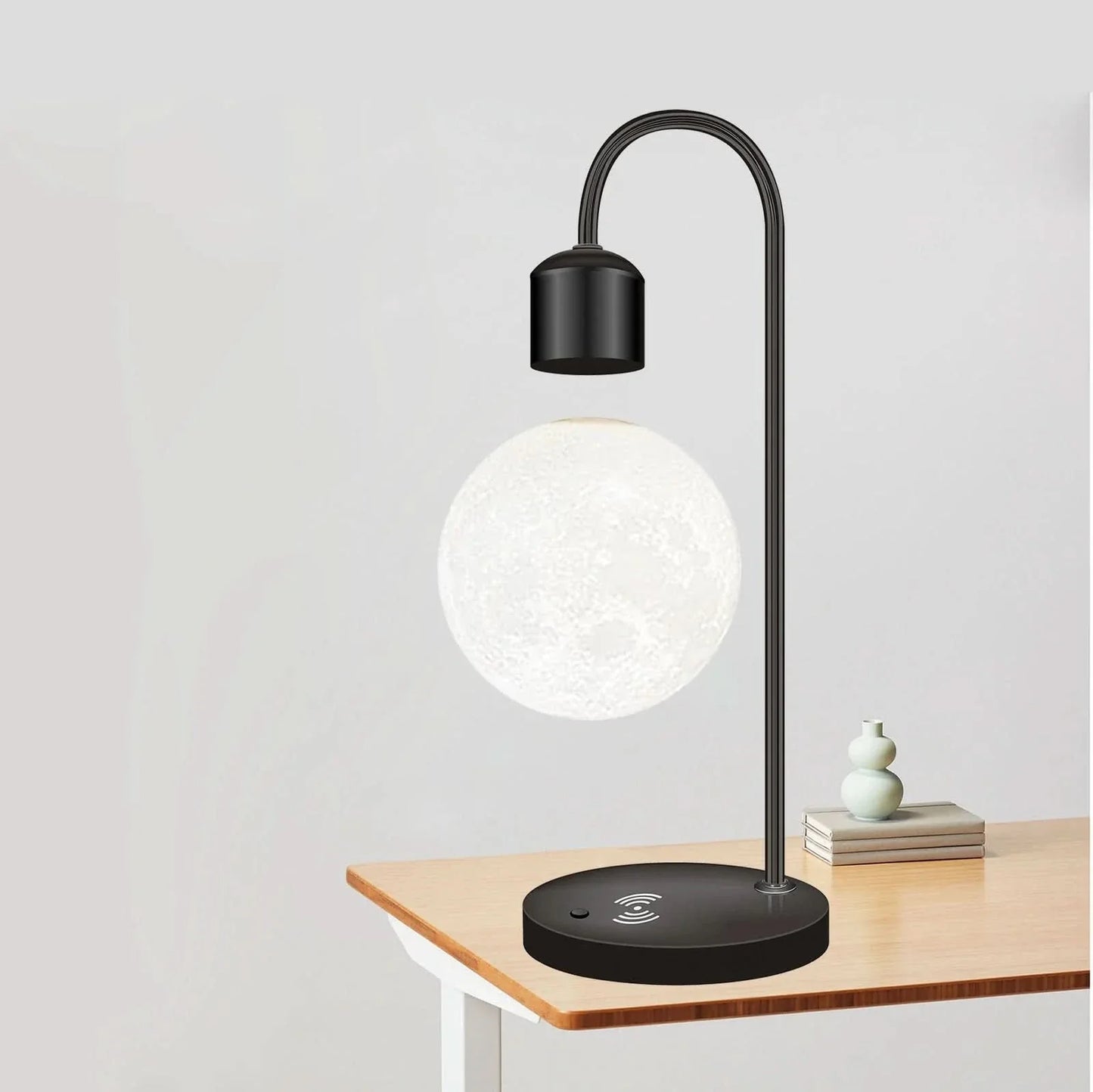 Lampe LED Lune Flottante avec Chargeur de Téléphone Sans Fil - Décoration Intérieure Unique