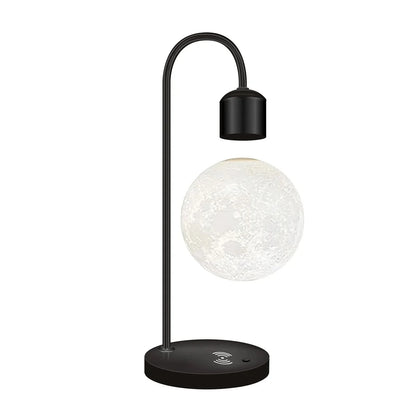 Lampe LED Lune Flottante avec Chargeur de Téléphone Sans Fil - Décoration Intérieure Unique