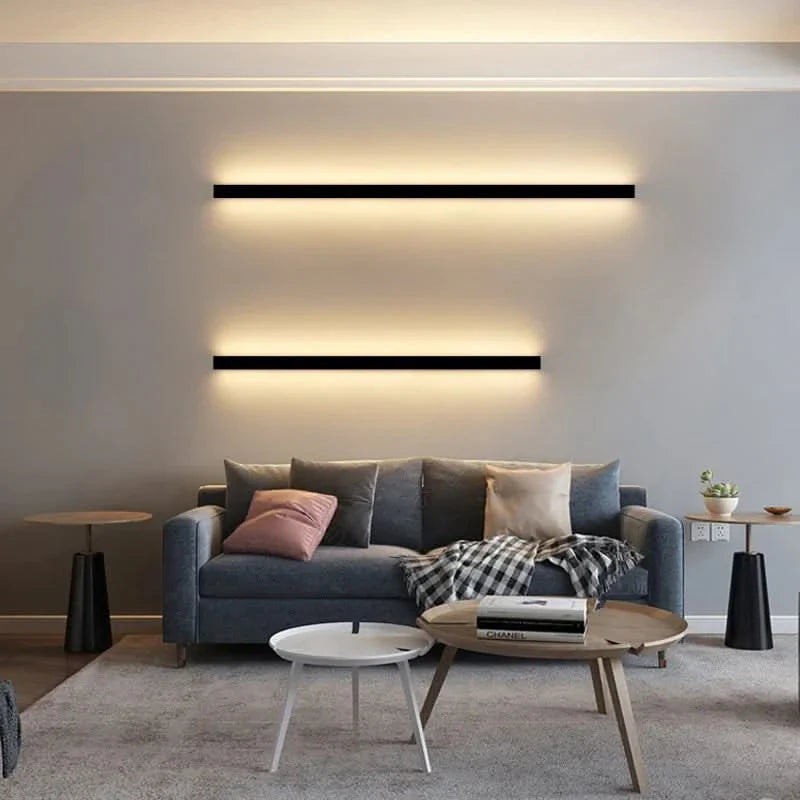 Applique murale LED minimaliste et moderne - Design linéaire élégant pour la maison