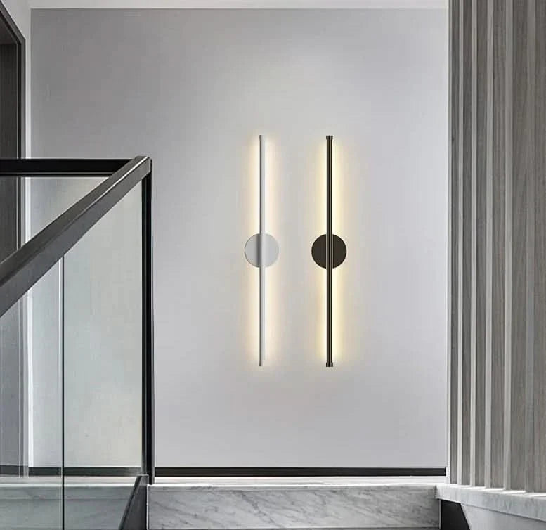 Applique murale LED ronde minimaliste pour décoration intérieure moderne
