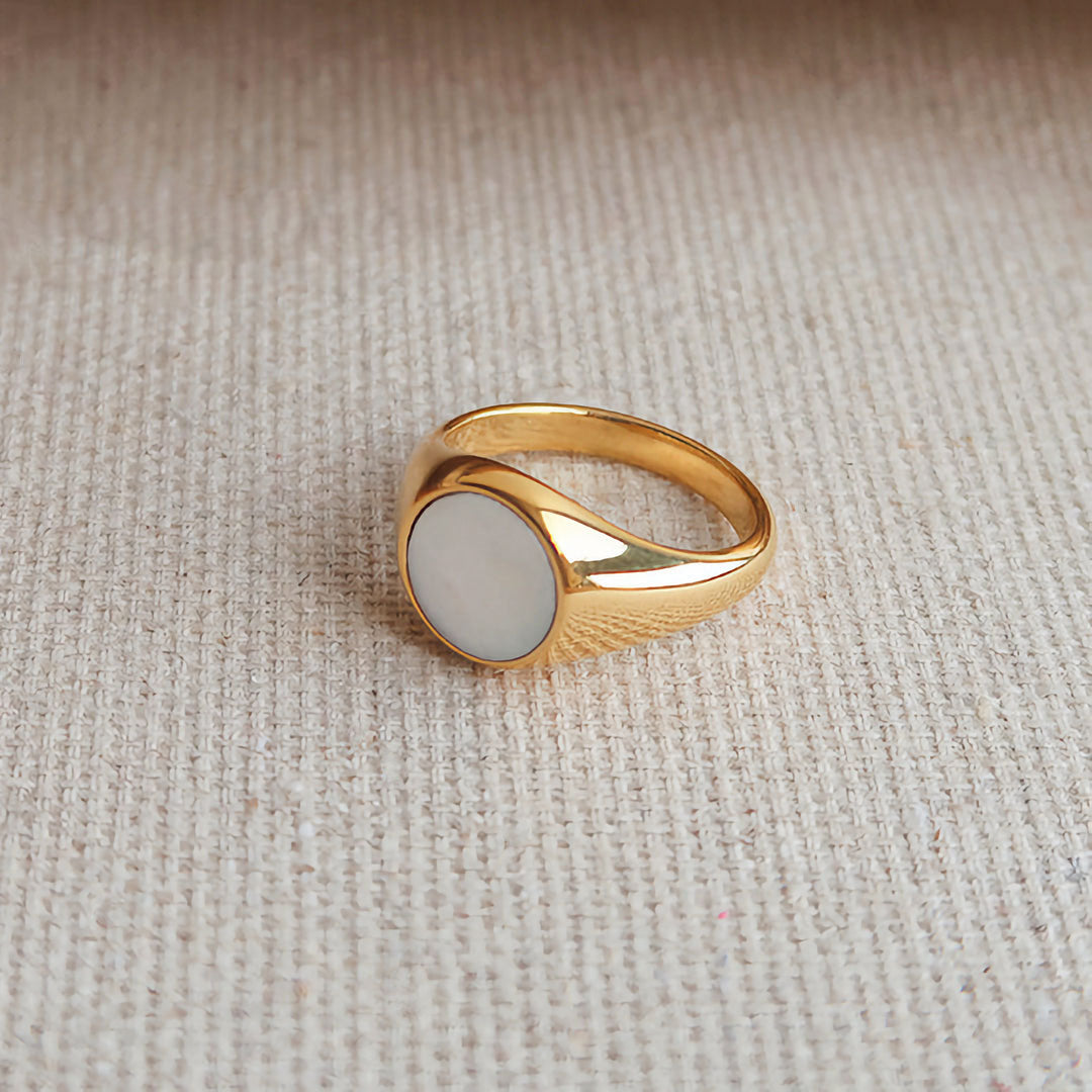Mariam - Pearl Gold Ring — designed to inspire your lifestyle.