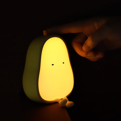 Avocado Night Light for Kids | Cute LED Lamp for Children's Room