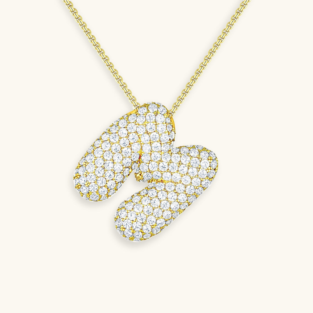 Esme - Bubble Initial Diamond Necklace — designed to inspire your lifestyle.