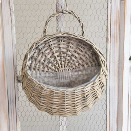 Panier suspendu tissé à la main pour la décoration intérieure - Solution de rangement style bohème