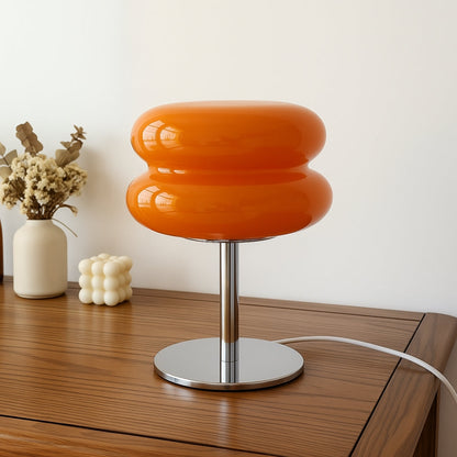 Dreifarbige mittelalterliche Tischlampe - Stilvolle Wohndekoration für das Wohnzimmer