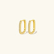 Sandra - Oval Hoop Earrings — made with care and attention to detail.