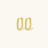 Sandra - Oval Hoop Earrings — made with care and attention to detail.