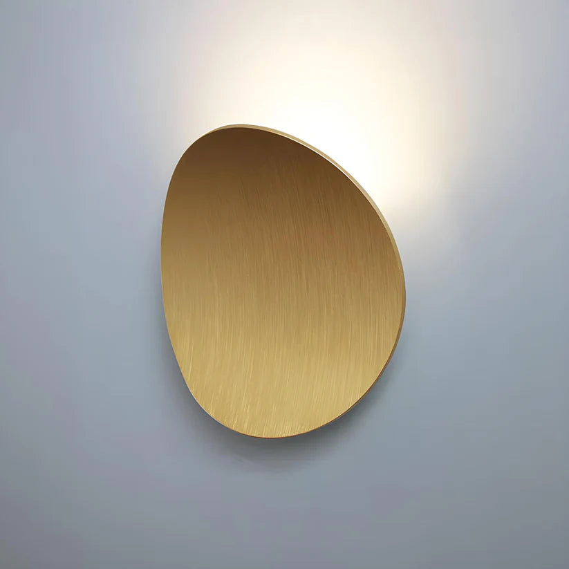 Curved Metal Disc LED Wall Lamp | Modern Indoor Lighting Fixture