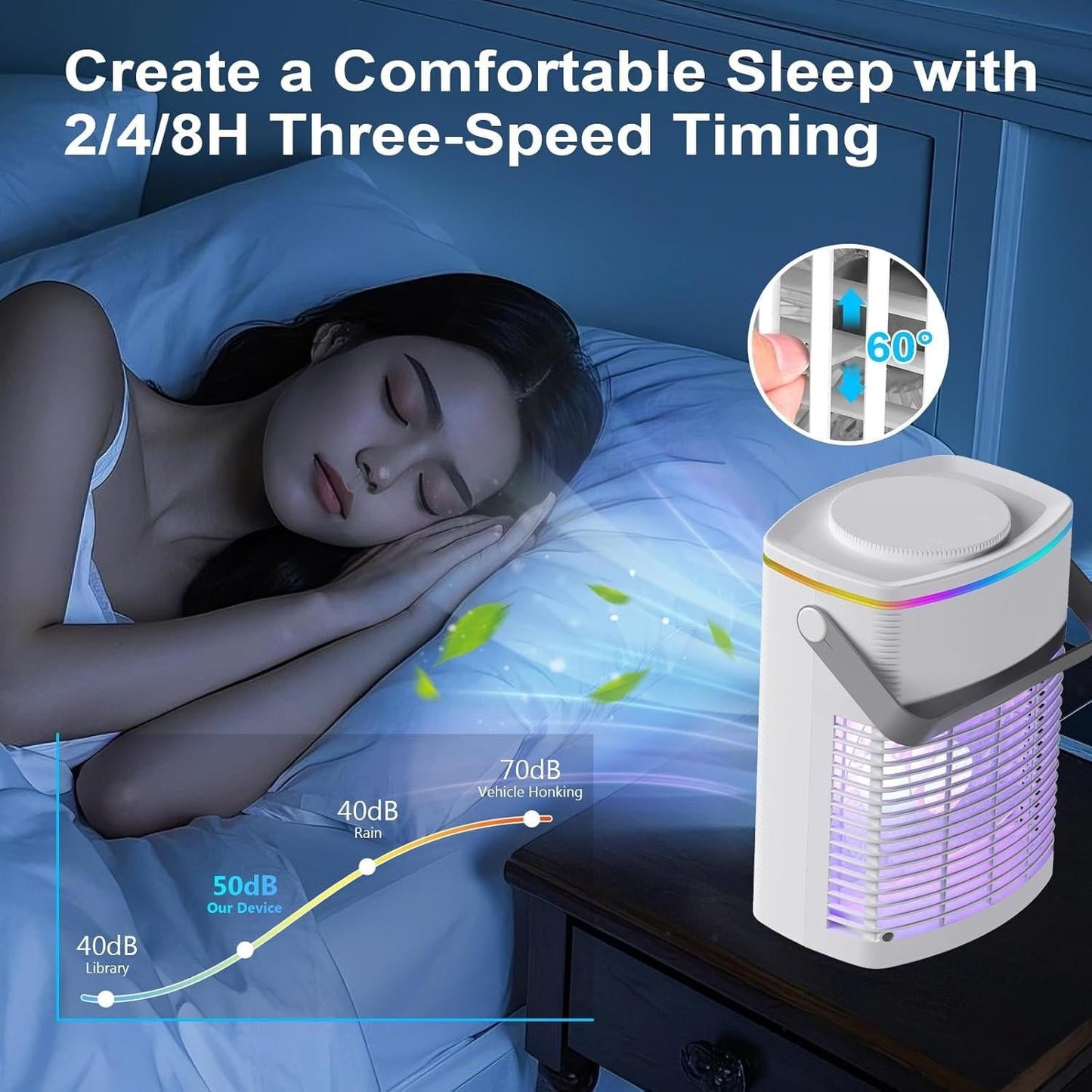 Mini-Luftkühler - Tragbares Design - Einstellbare Einstellungen