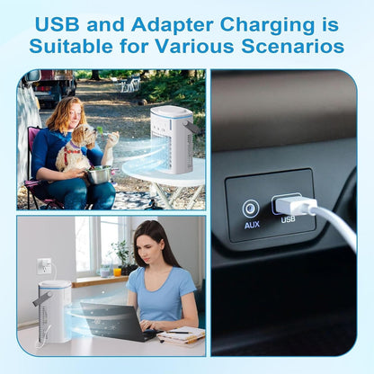 Mini-Luftkühler - Tragbares Design - Einstellbare Einstellungen