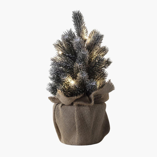 Mini bougies de Noël givrées - Éclairage LED - Tischdekoration