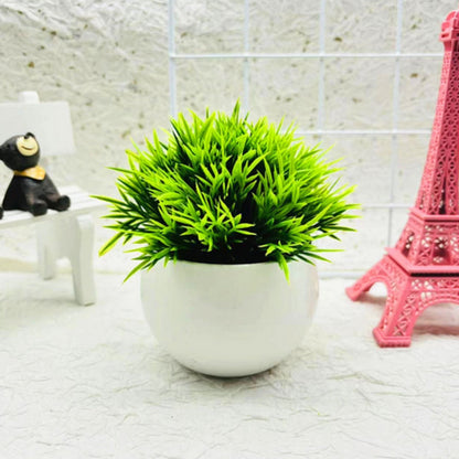 Realistic Artificial Boxwood Bonsai Tree in Decorative Pot