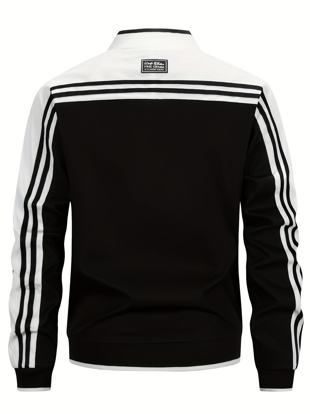 Trainingsjacke - Mit Reißverschluss - Gestreift - Sportjacke - Herrenbekleidung