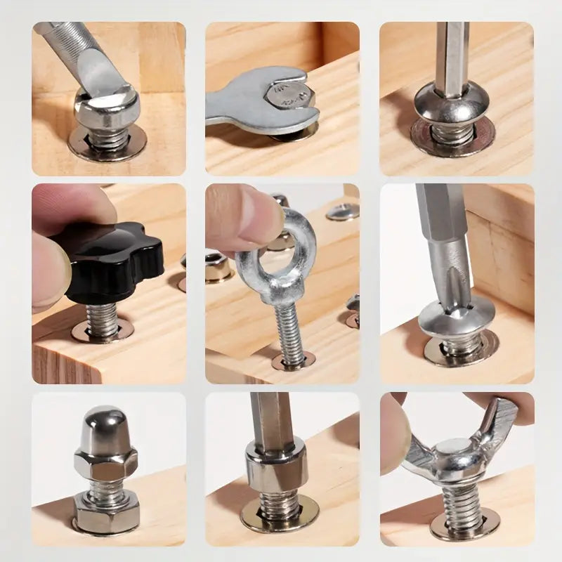 Tableau d'activités en bois Montessori | Jeu d'apprentissage « Feu tricolore » pour enfants