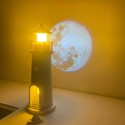 Lampe de chevet Lune | Veilleuse décorative Phare pour chambre