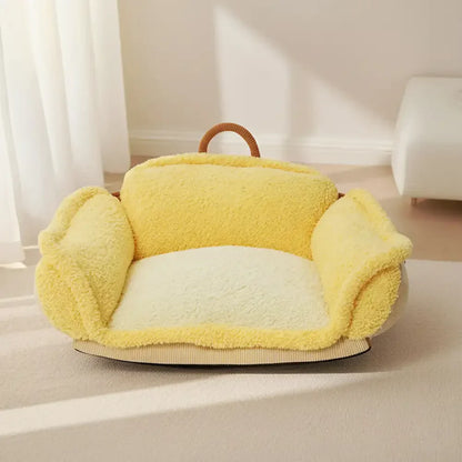 Lit orthopédique pour chien avec soutien de la nuque pour un sommeil profond et confortable