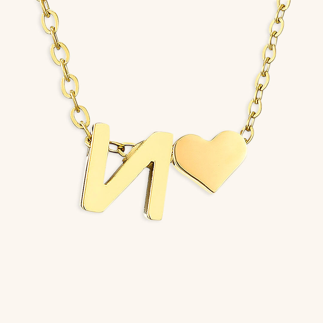 Mallory - Love Initial Letter Necklace — bringing modern charm to your space.