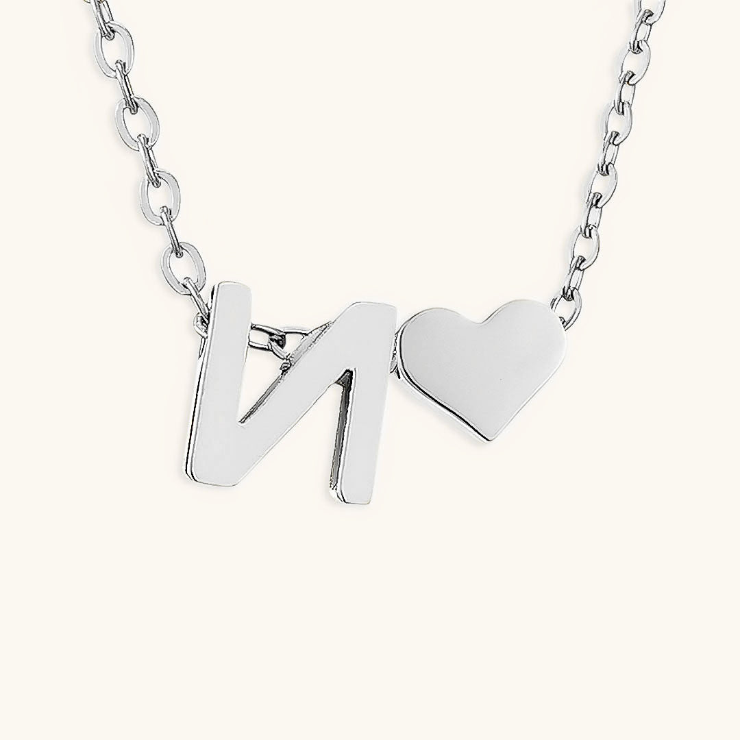 Mallory - Love Initial Letter Necklace — bringing modern charm to your space.