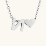 Mallory - Love Initial Letter Necklace — bringing modern charm to your space.