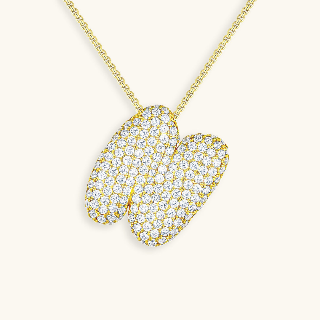 Esme - Bubble Initial Diamond Necklace — designed to inspire your lifestyle.