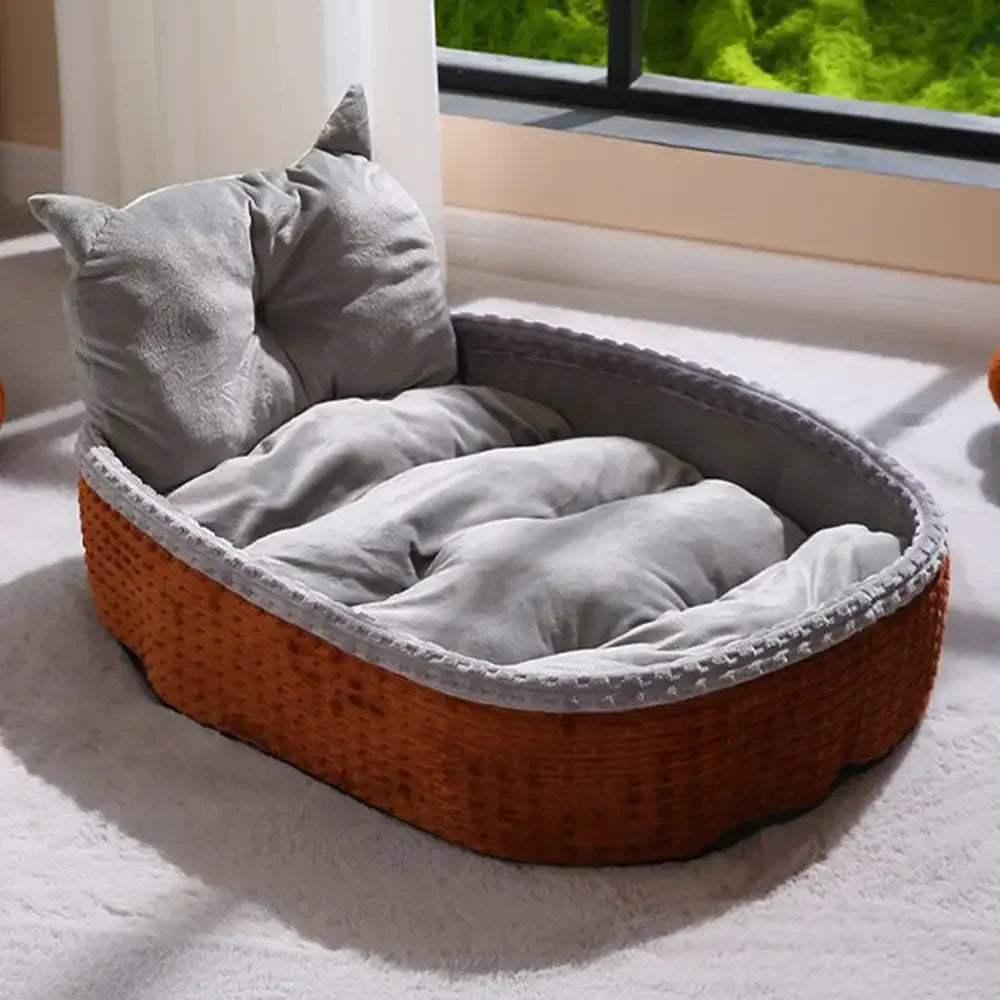 Lit orthopédique pour chien avec soutien de la nuque pour un sommeil profond et confortable