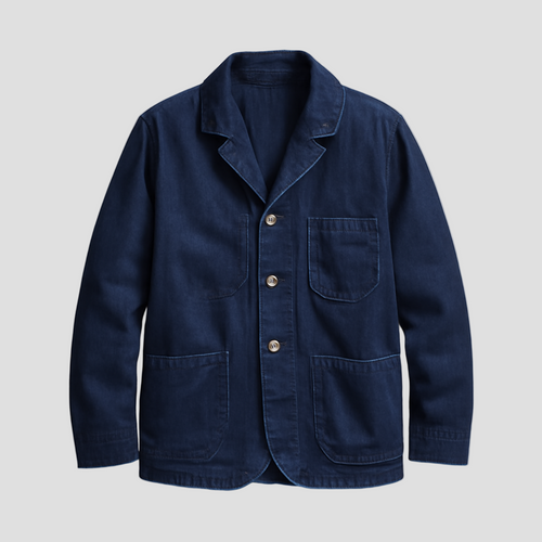 Blake | Vintage Denim Mehrfach-Taschen Leichte Jacke