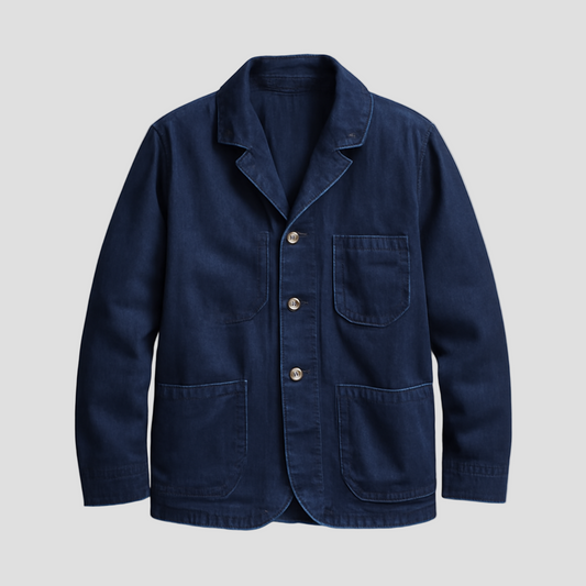 Blake | Vintage Denim Mehrfach-Taschen Leichte Jacke