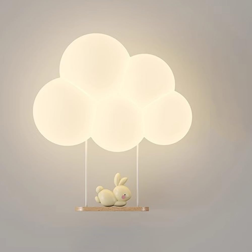Veilleuse nuage LED pour enfants, idéale pour décorer la chambre d'enfant.