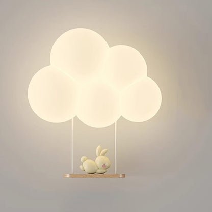 Veilleuse nuage LED pour enfants, idéale pour décorer la chambre d'enfant.