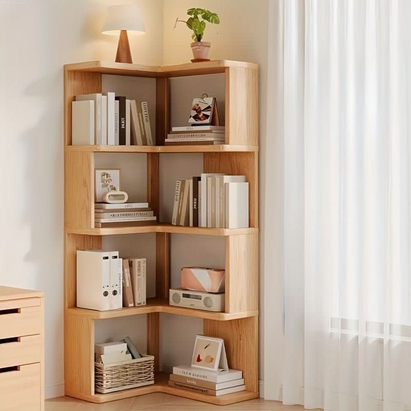 ARDENVELL – Eckschrank aus verarbeitetem Kiefernholz im skandinavischen Stil für platzsparende Eleganz & Funktionalität