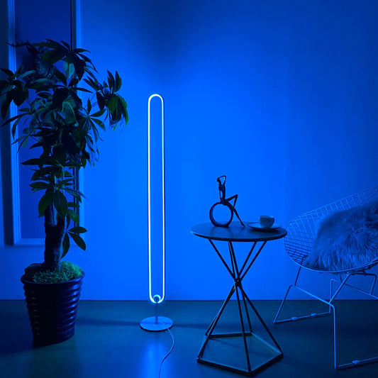 Lampadaire LED Infinity moderne pour l'éclairage du salon et de la chambre