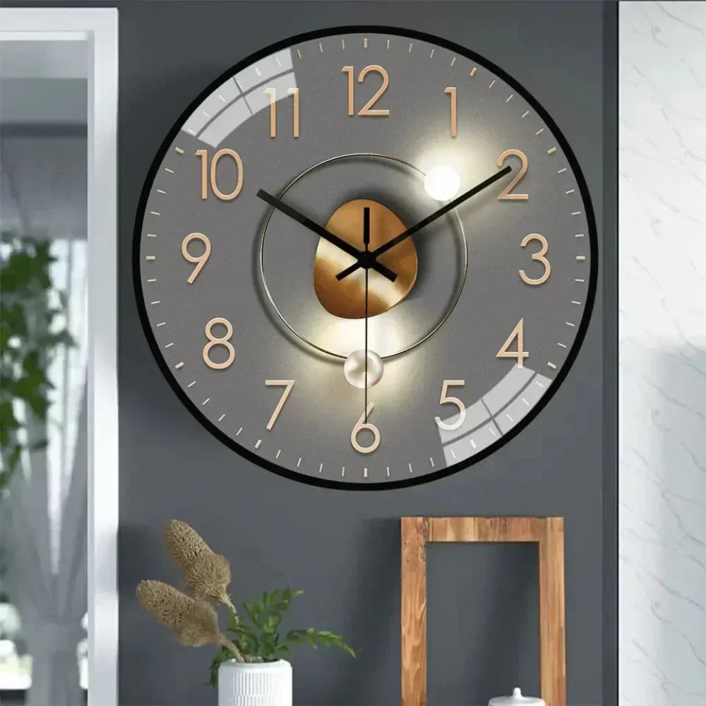 Horloge murale silencieuse minimaliste - Décoration moderne pour le salon