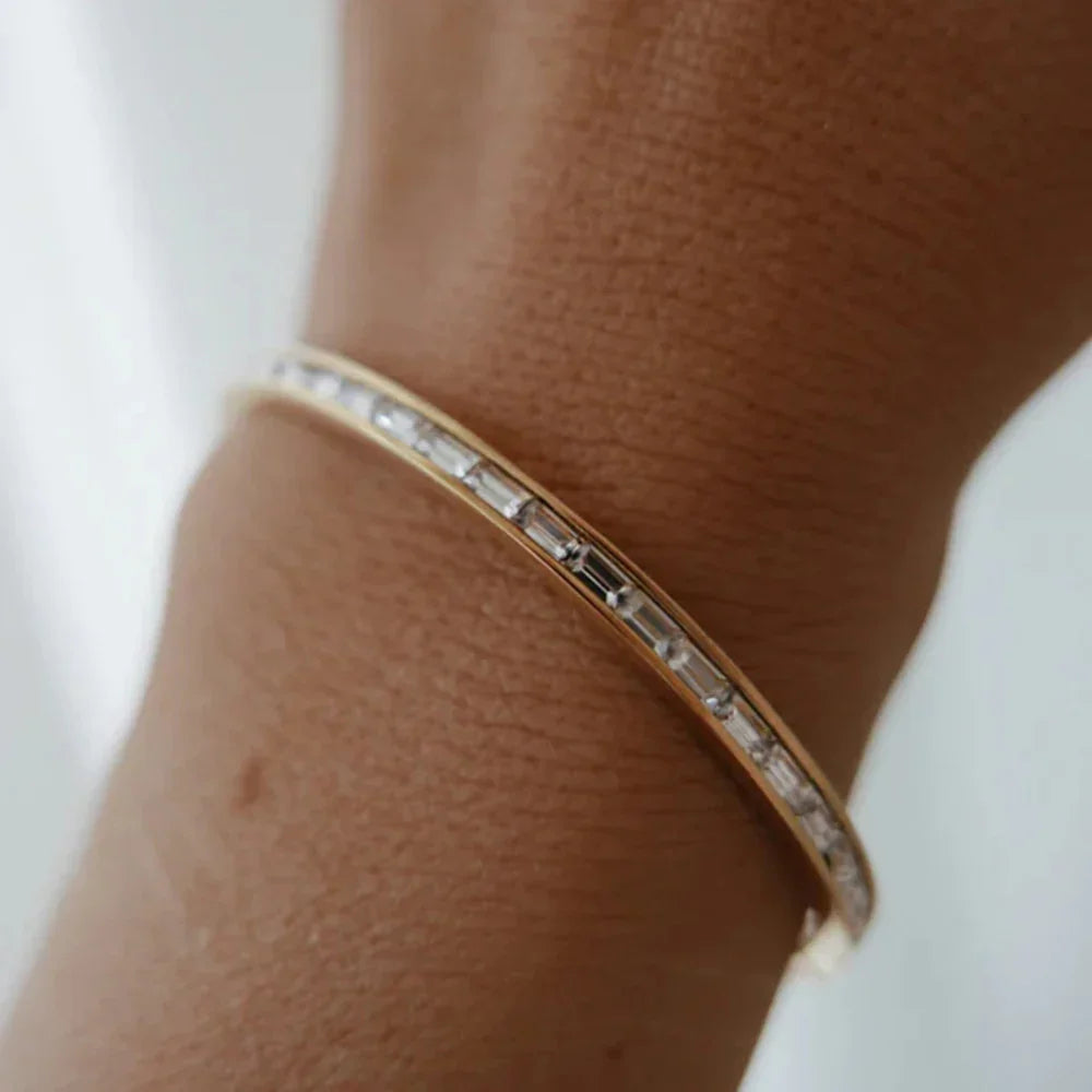 Orla - Gold Diamond Bangle — crafted for everyday quality.